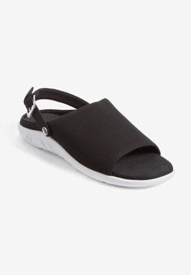 Women's The Matilda Convertible Arch Sling by Comfortview in Black (Size 9 1/2 M)