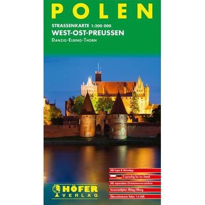 Höfer Straßenkarte PL 011 Polen - West-Ost-Preussen 1:200.000, Sonstige von , KOMPASS Freytag & Berndt, 978-3-931103-22-4
