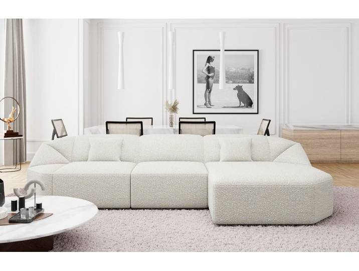 Stoff Ecksofa Cabrera L-Form Kurz