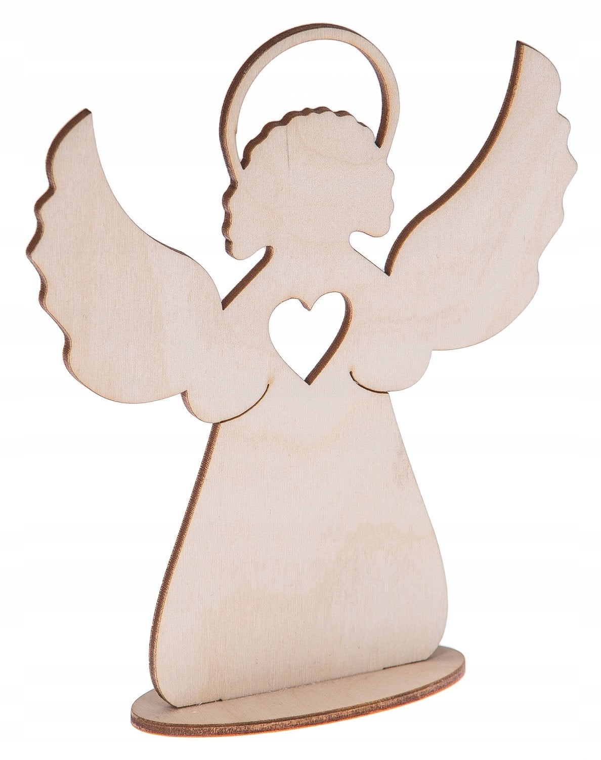 Houten Engel Decoratie 15 cm - Uniek Handgemaakt