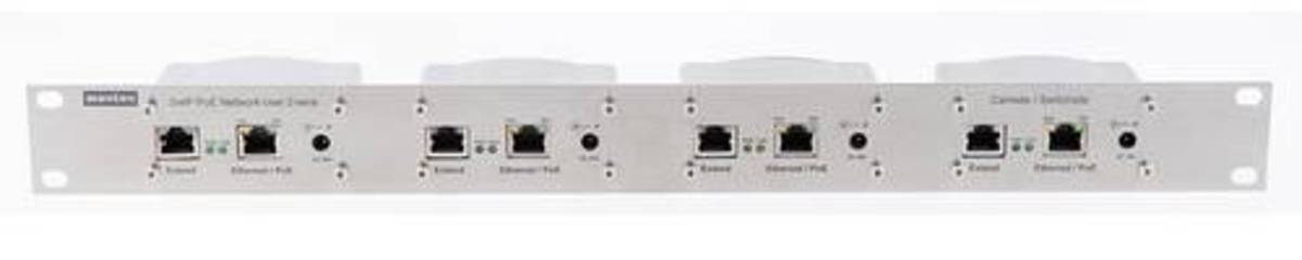WANTEC 2wIP D-Serie RJ45 19" Rackgerät 4x Sender Switchseite
