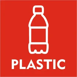 CombiCraft Abfallschild 'Plastic' - 10 x 10 cm