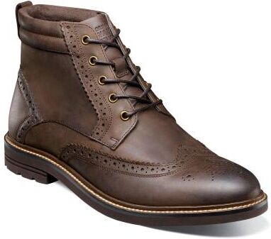 Nunn Bush Odell II Wingtip Lace Up Boot - Mens 8.5 Brown Boot XW
