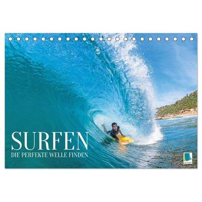 Surfen: Die perfekte Welle finden - Edition Funsport (Tischkalender 2026 DIN A5 quer), CALVENDO Monatskalender