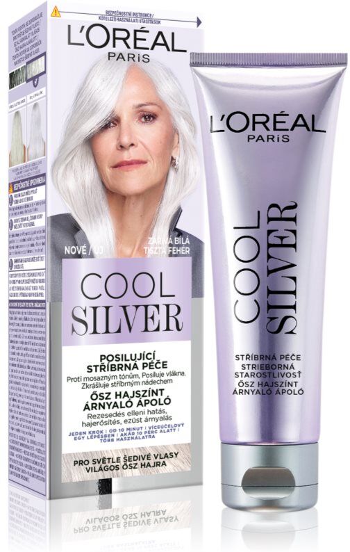 L’Oréal Paris Cool Silver coloration cheveux teinte Pure White 1 pcs