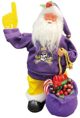 Santa's Workshop "NCAA 12"" East Carolina Animated/Musical Santa"