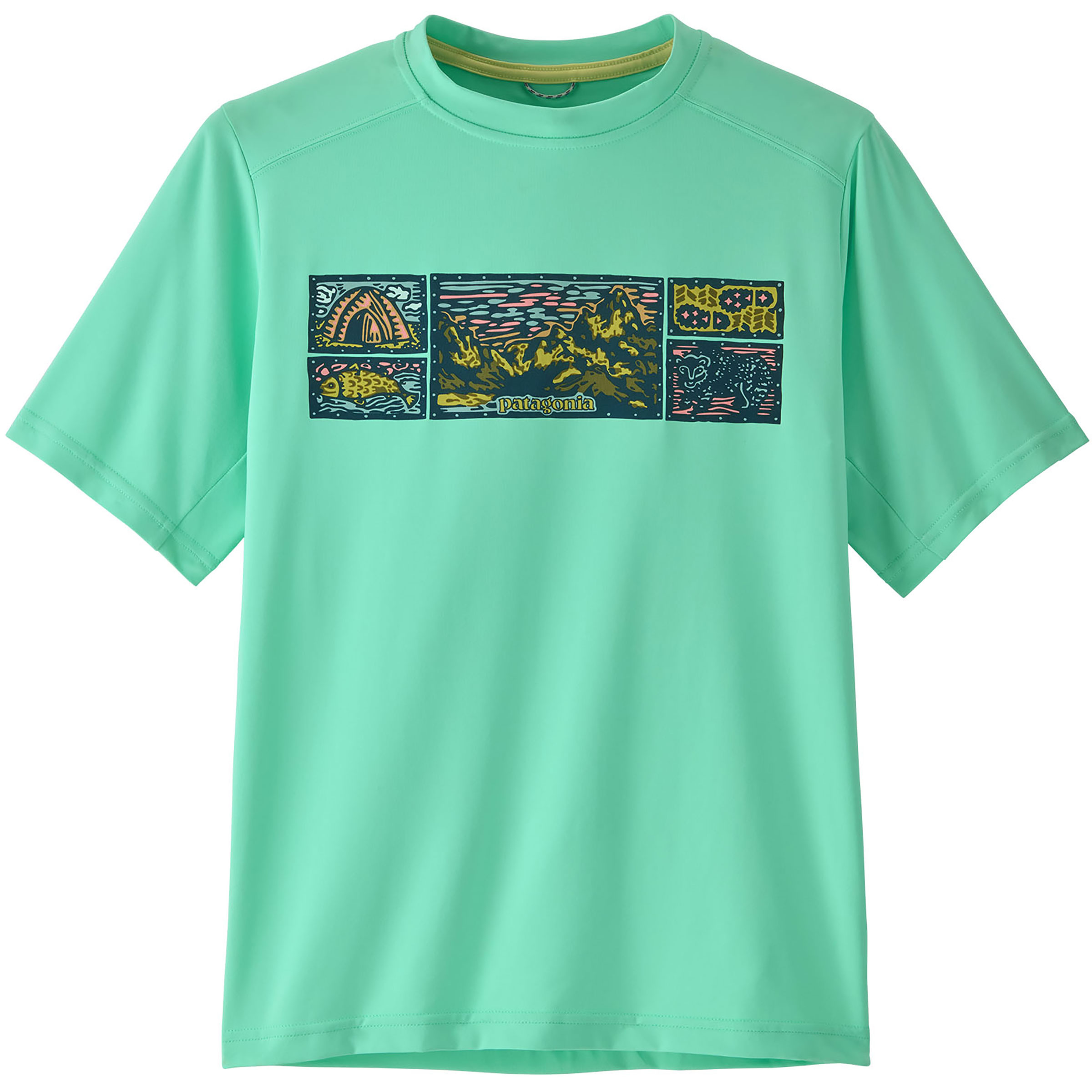 Patagonia Cap SW Kinder T-Shirts tuerkis Größe 148 Lifestyle Elastisch