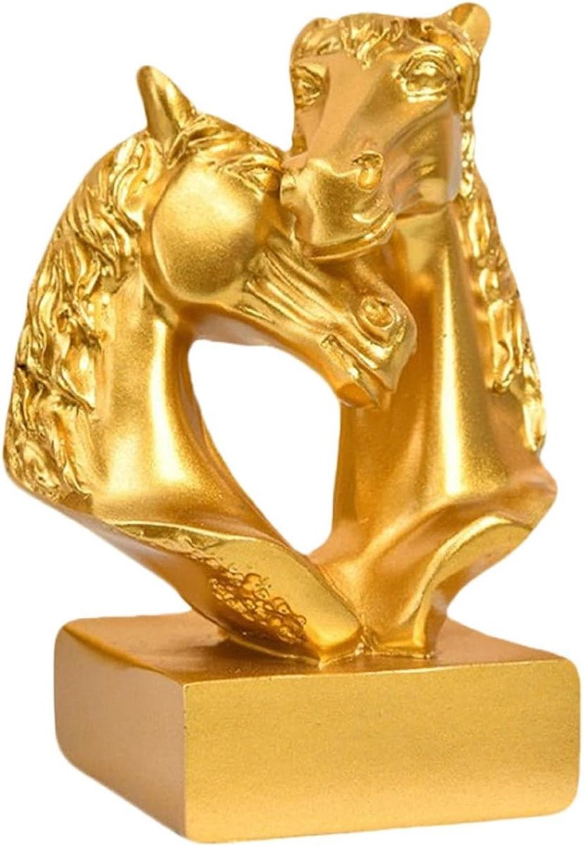 Paardenhoofd sculptuur voor decoratie van je woonkamer