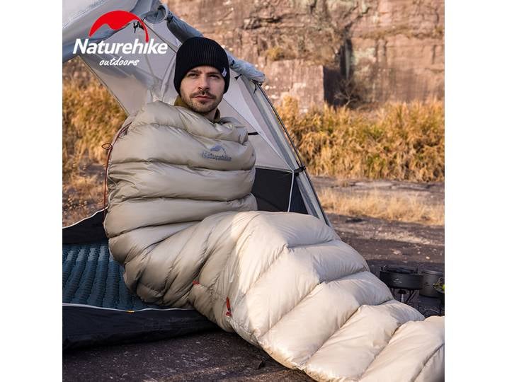 Naturehike – sac de couchage ultraléger en duvet d'oie 750FP, couette sans fond, couverture de camping multifonctionnelle pour adultes