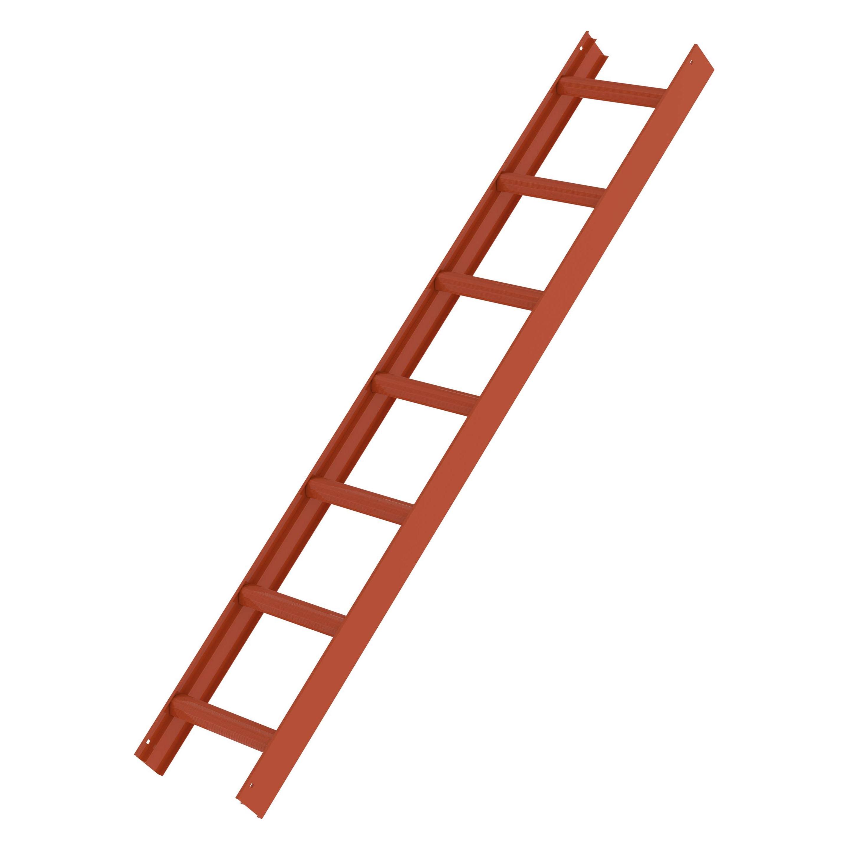 Munk Dachleiter Rot 7 Sprossen (196 cm) (011114)