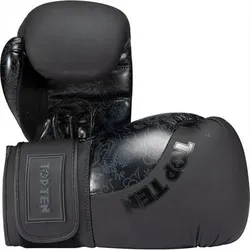 TOP TEN Boxhandschuhe „Dragon“, Größe 16 oz in Schwarz Schwarz