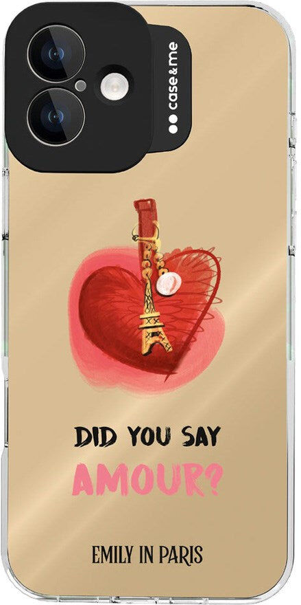 Case&Me - Emily in Paris - iPhone 16 Plus Cover - Paris Love Keychain