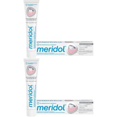 Meridol sanftes Weiß Zahnpasta x2 2x75 ml