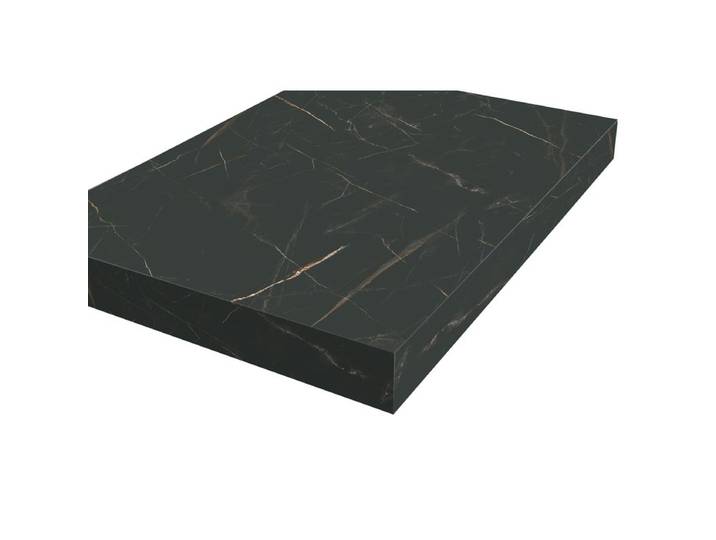 Plan de travail standard - décor marbré noir