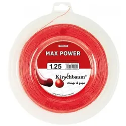 Tennissaite - Kirschbaum - MAX POWER - Rot - 200 Meter Rolle -