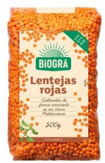 Biogra Red Lentils 500 gr