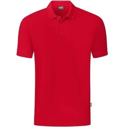 JAKO Unisex Polo Organic, Größe 5XL in Rot Rot