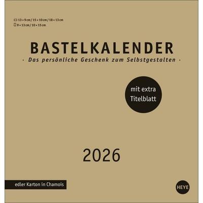 Premium-Bastelkalender gold mittel 2026