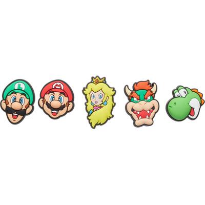 Schuhanstecker CROCS "Jibbitz™ Super Mario", Jungen, bunt (rot, blau, super mario), PVC, Schuhzubehör Schuhanstecker, zum individuellen stylen
