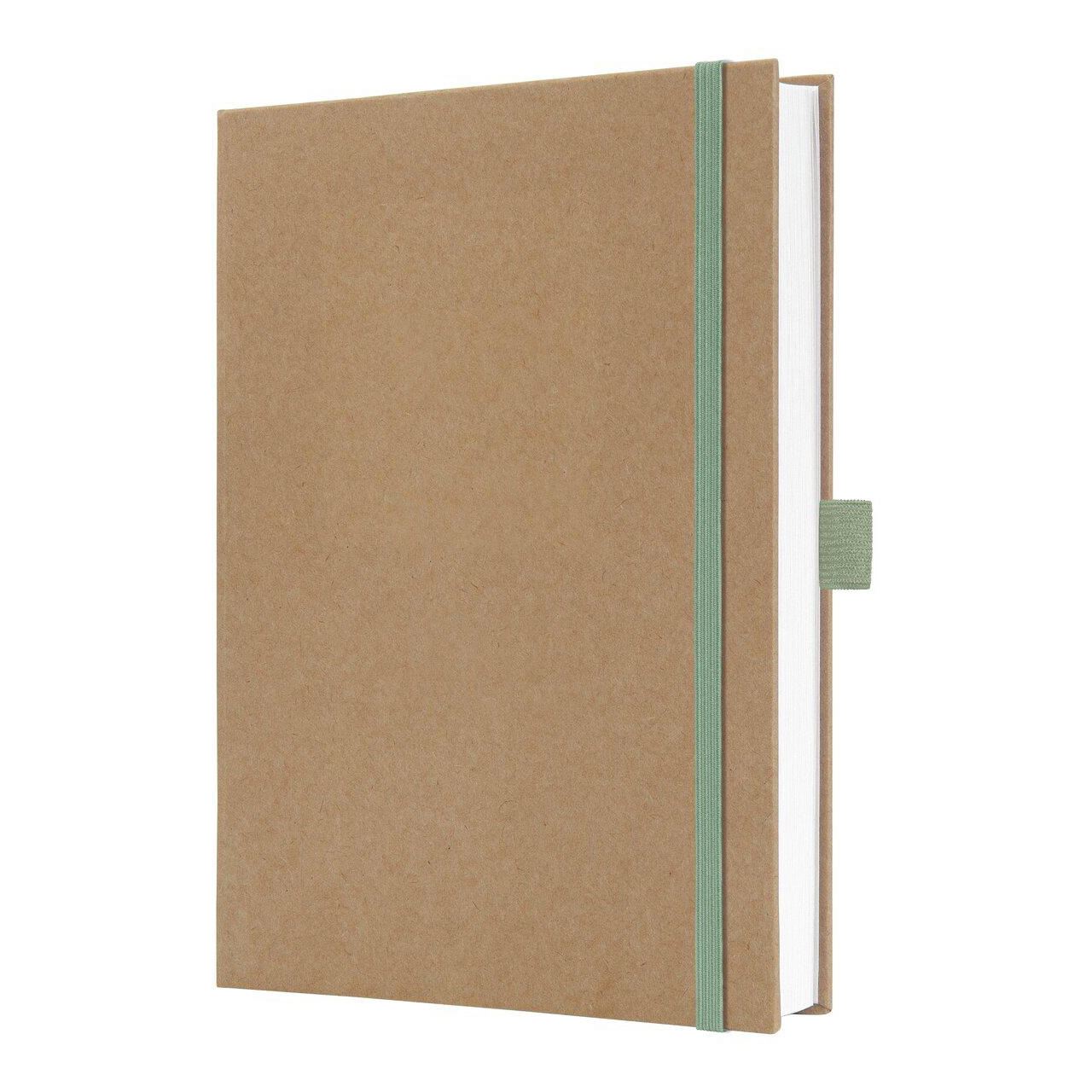 SIGEL Notizbuch Jolie ca. DIN A5 blanko, braun, mintgrün Hardcover 192 Seiten, 1 St.