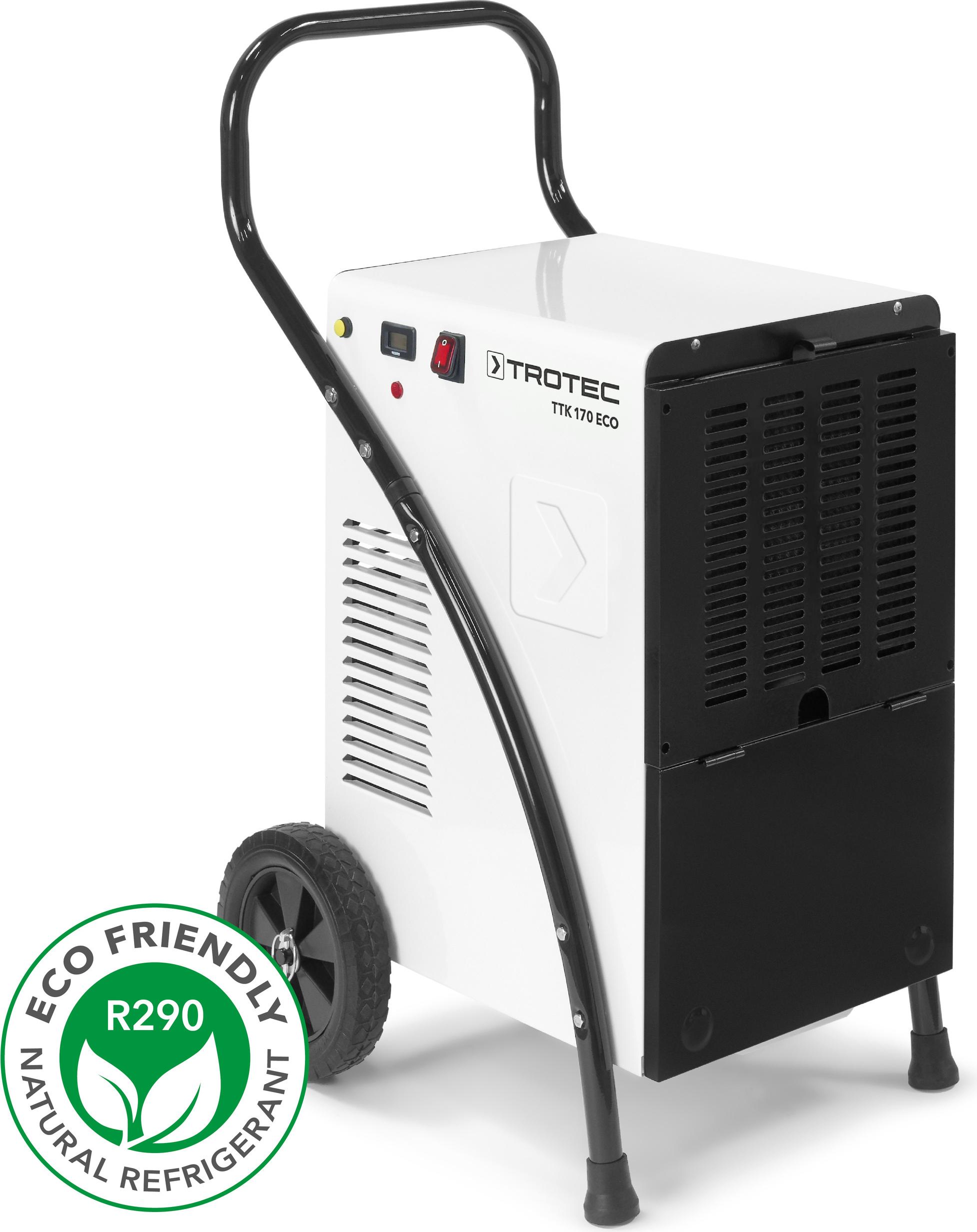 TROTEC Luftentfeuchter TTK 170 ECO (max. 52l/Tag), geeignet für Innenräume bis 230 m³ / 90 m²