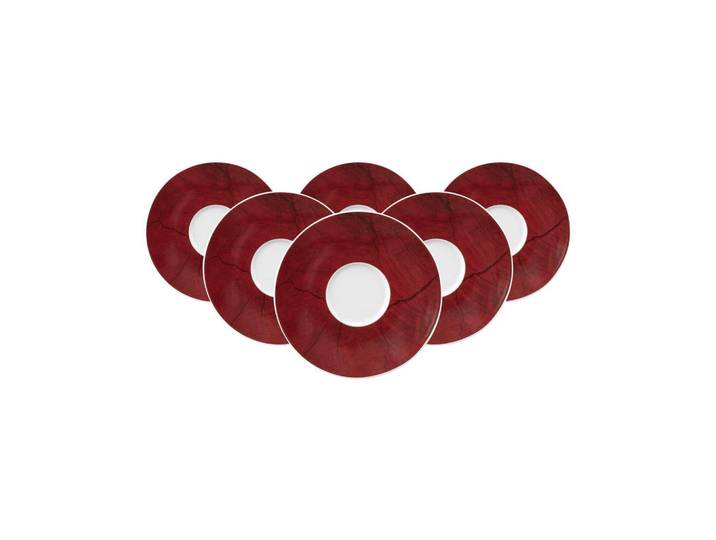 Seltmann Weiden Untertassen Life Christmas rot ø 16,4 cm 6er Set, Rot, Keramik, Rund, Geschirr, Tassen, Untertassen