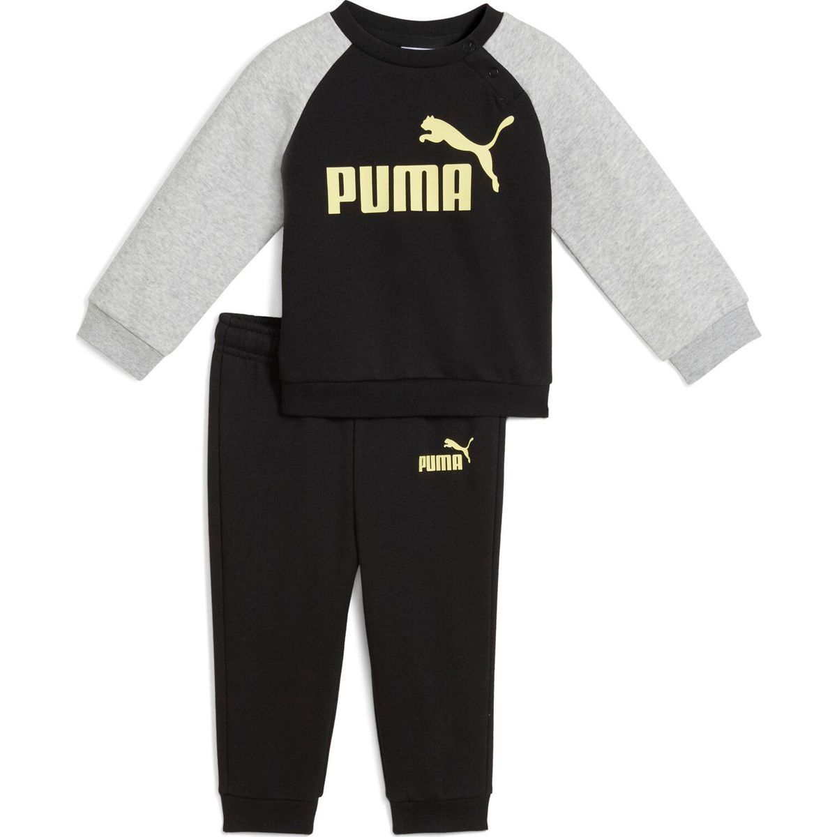 Puma Minicats Essentials Raglan Crew Set FL INF puma black-gold moon (51) 68 686281-51-68
