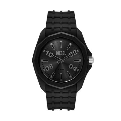 Quarzuhr DIESEL "Stinger 3-Hand", schwarz, Armbanduhren, Herren, Quarzuhr, Armbanduhr, Silikonarmband, analog