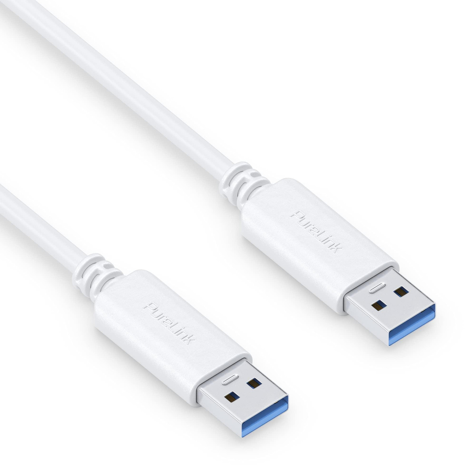 PureLink IS2400-020 USB 3.2 Gen 1 USB-A naar USB-A kabel, 2 meter, wit