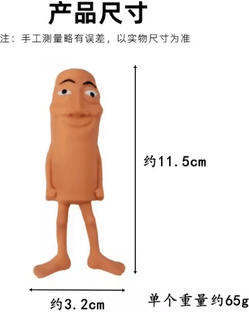 Uplift Curations Funny Brainrot Decompression Toy Slow Rebound Squeeze Stress Relief Meme Toy For Fun & Relaxation 1pc