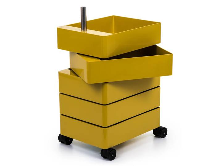 Magis - 360° Container 5 Fächer, gelb