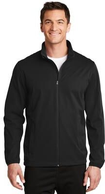 Port Authority J717 Active Soft Shell Jacket in Deep Black size Large   Polyester