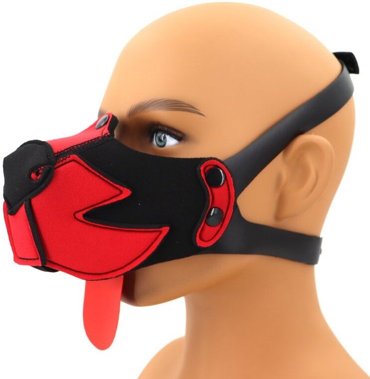 Kinky Puppy Museau Puppy Muz Noir-Rouge