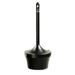 Ascher Rubbermaid Aladdin Smokers Station Schwarz Standaschenbecher aus Stahl, feuerfest