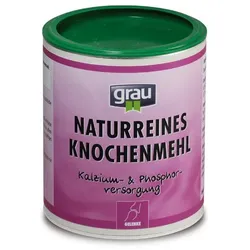 grau Knochenmehl 400 Gramm Nahrungsergänzung für Hunde
