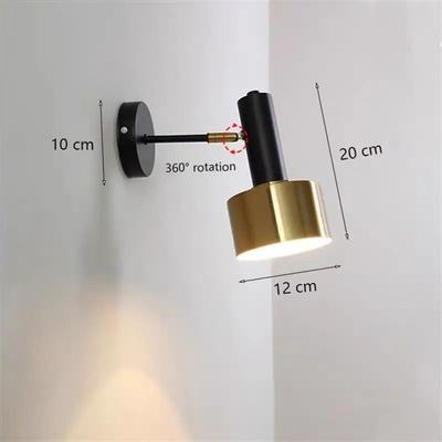 Uplift Picks Nordic Circular Wall Lamp Modern Bedside LED Sconce a no Bulb