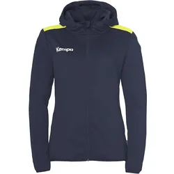 Kempa Emotion 27 Trainingsjacke mit Kapuze Damen marine/fluo gelb L