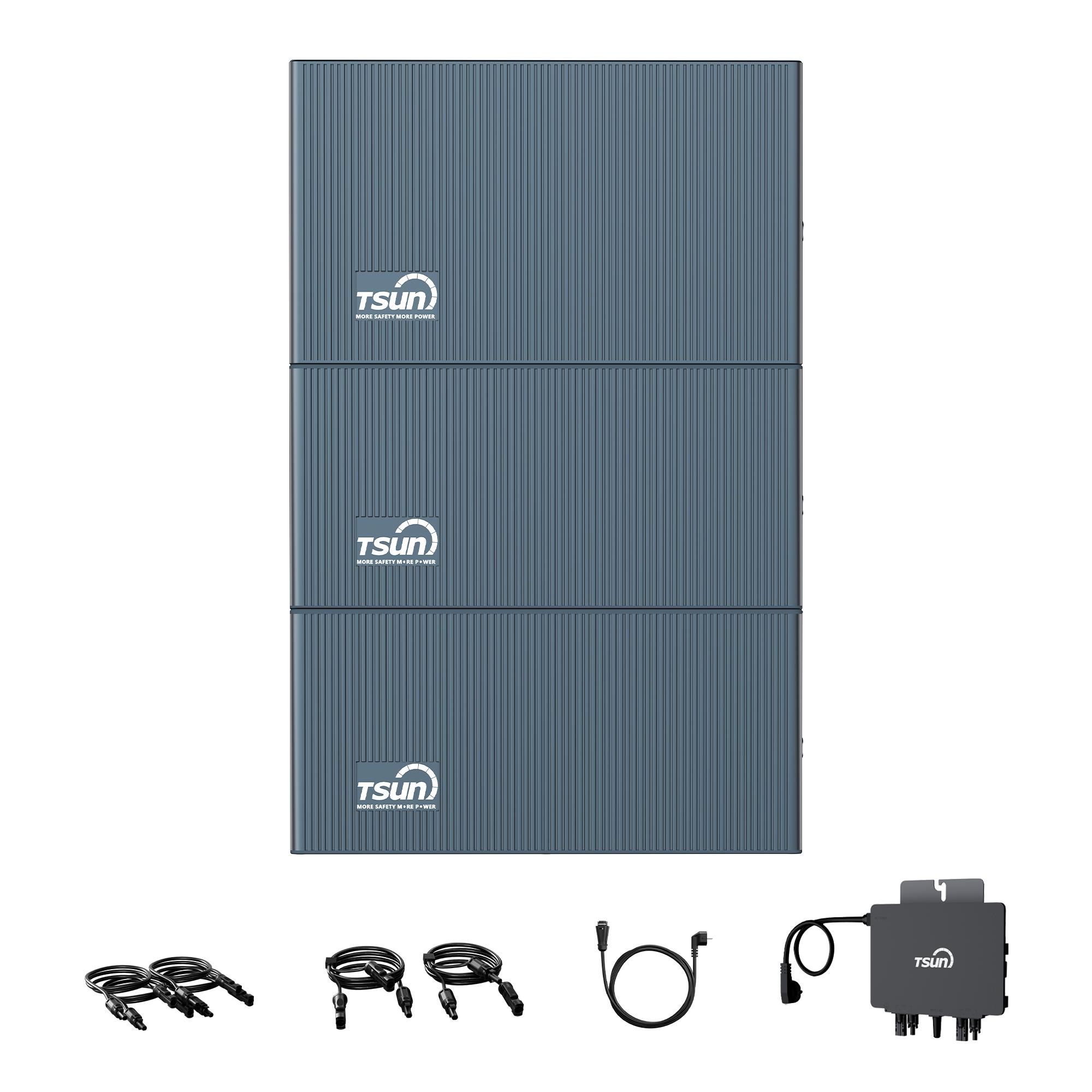 TSUN SolarCan DCU2000Lite Balkonkraftwerk Speicher, mit 2 DB2000Lite Erweiterungsakku und 800W Mikrowechselrichter, 314-Ah-Industriezellen, 0% VAT