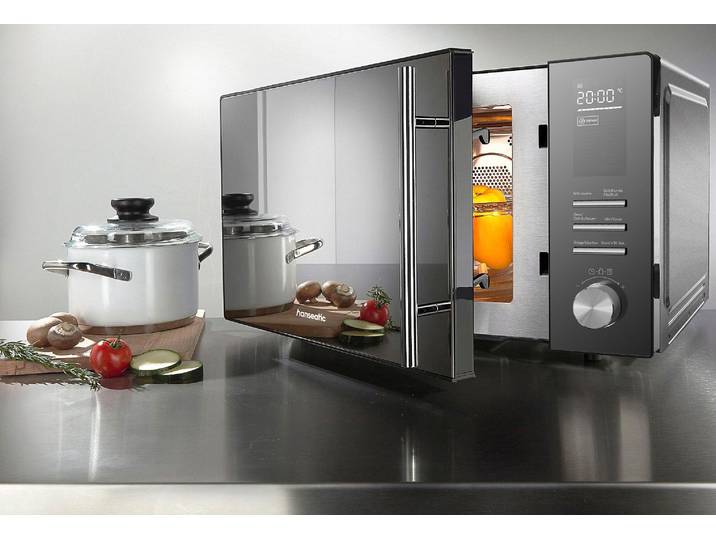 HANSEATIC Mikrowelle HM25MI3M , schwarz, B:56cm H:50cm T:36cm, Mikrowellen, Mikrowelle
