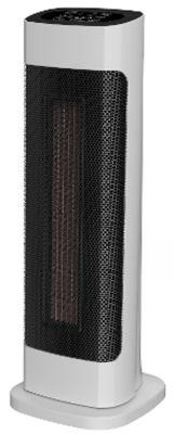 Keramik Heizlüfter MERSIN, 2000 W, 3 Heizstufen, horizontale Oszillation, LCD Touch-Funktion, 12-h-Timer, Fernbedienung, schwarz-weiß