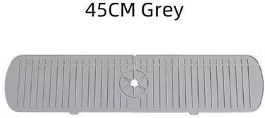 Uplifted Finds Premium Silicone Sink Splash Guard Kitchen Tap Drain Mat & Drip Catcher Tray m Grey
