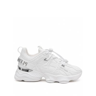 Sneaker PLEIN SPORT "Running-Sneaker", Herren, Gr. 37, Normalschaft, weiß (01, weiß), Schuhe Sneaker