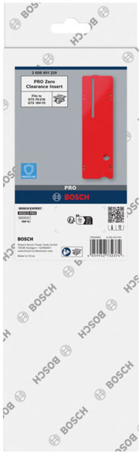 Bosch PRO Zero Clearance Einsatz für Tischkreissägen GTS 18V-70/GTS 70-216Professional (2608001229)