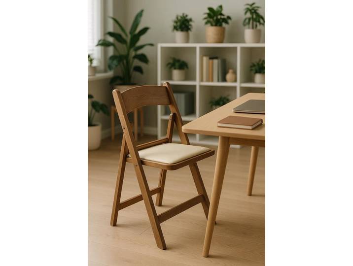 4er Set Gala Klappstuhl Kissen Holzoptik - Roble Claro