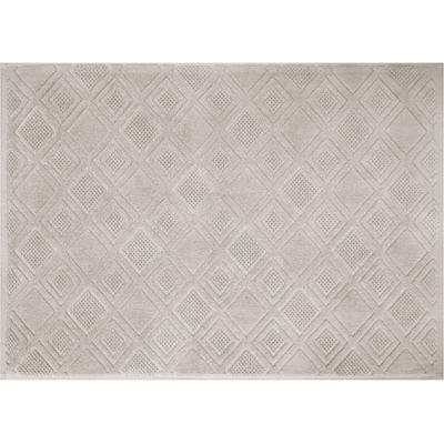 Badematte FRAMSOHN FROTTIER "Mosaik" Gr. 2, grau (oxford), H:7mm, Baumwolle, Badematten, Badematte, gemustert, Baumwolle, hergestellt in Österreich