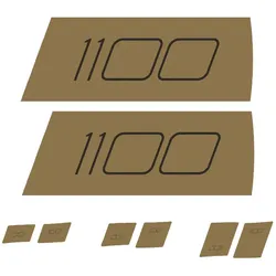 DT SWISS Aufkleber Set für ARC 1100 Disc Scheibenrad | gold