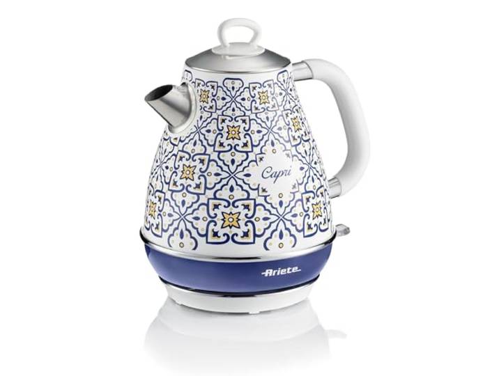 Ariete Capri 2869 Waterkoker, elektrische waterkoker, 1,7 l, infusie, thee, kruidenthee, draadloze bodem, automatische uitschakeling