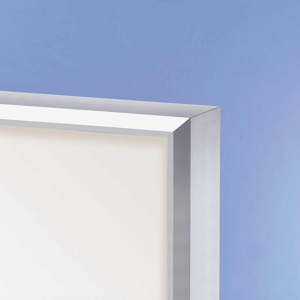 Schaukasten, Alu-Rahmen, Flügeltüren, Kapazität 21 DIN A4-Blatt, HxBxT 970 x 1540 x 50 mm, Rahmen gerundet eurokraft pro