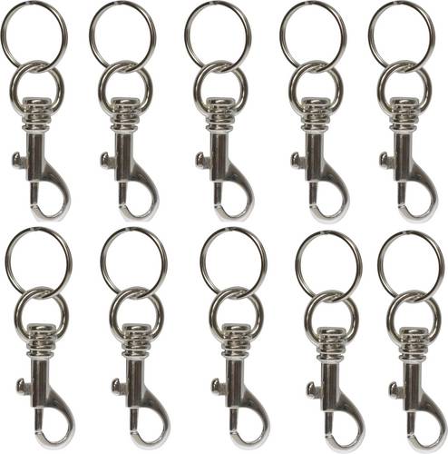 Basi Schlüssel-Karabiner 8120-9200 4026434003956 Silber 10St.