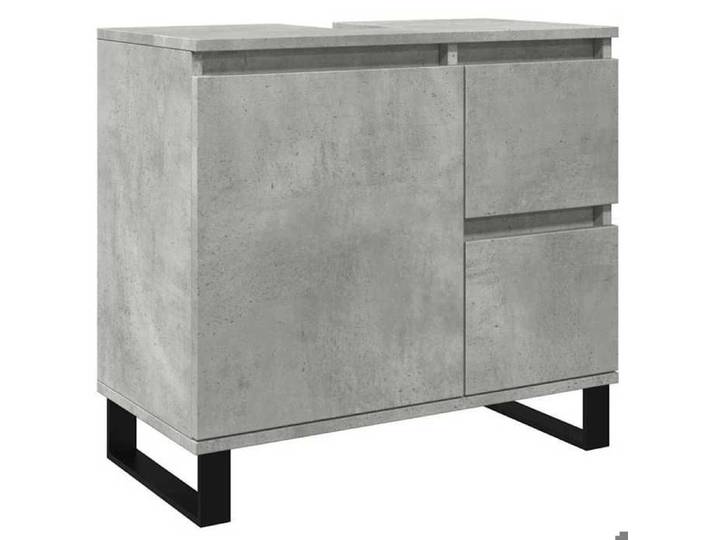 Mode Ensembles de meubles - vidaxl - Armoire de lavabo de salle de bain gris béton 65x33x60 cm - pour maison N1B15329
